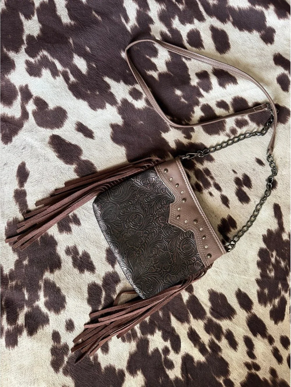 Western Fringe Crossbody Purse